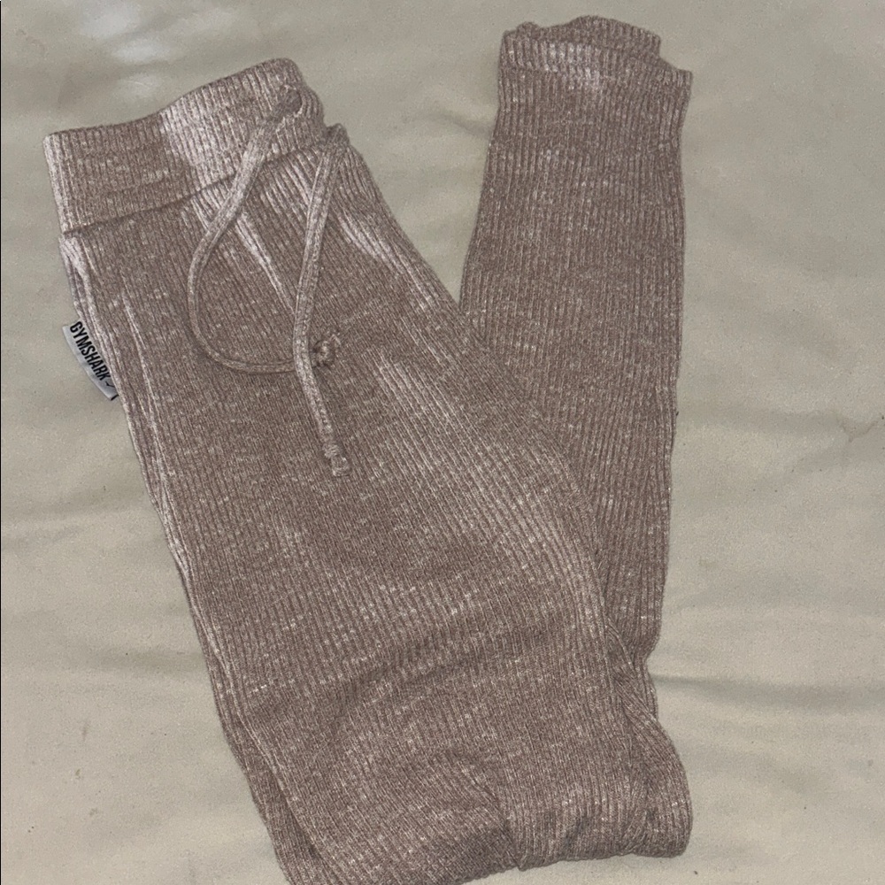 Gymshark Brown Ribbed Leggings